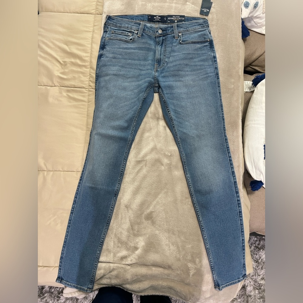 Hollister Men's Slim Fit Blue Jeans